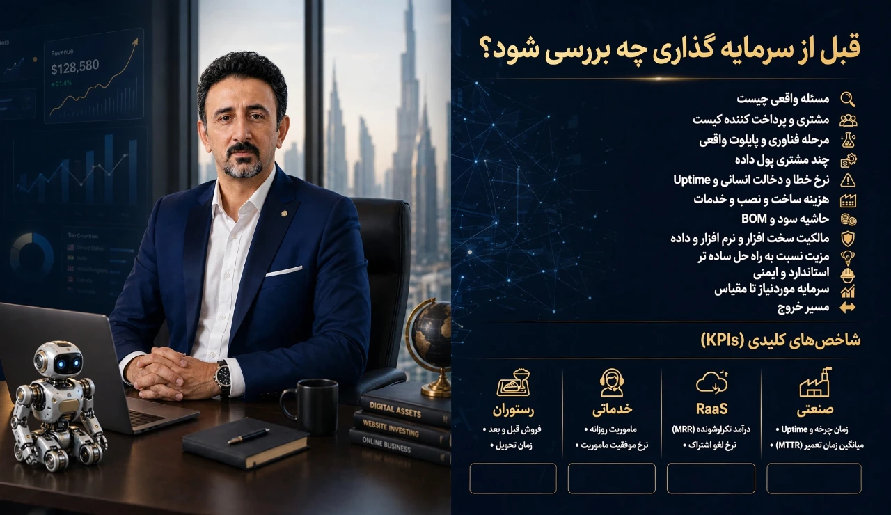 قبل از سرمایه گذاری در ربات صنعتی چه چیزهایی را بررسی کنیم؟