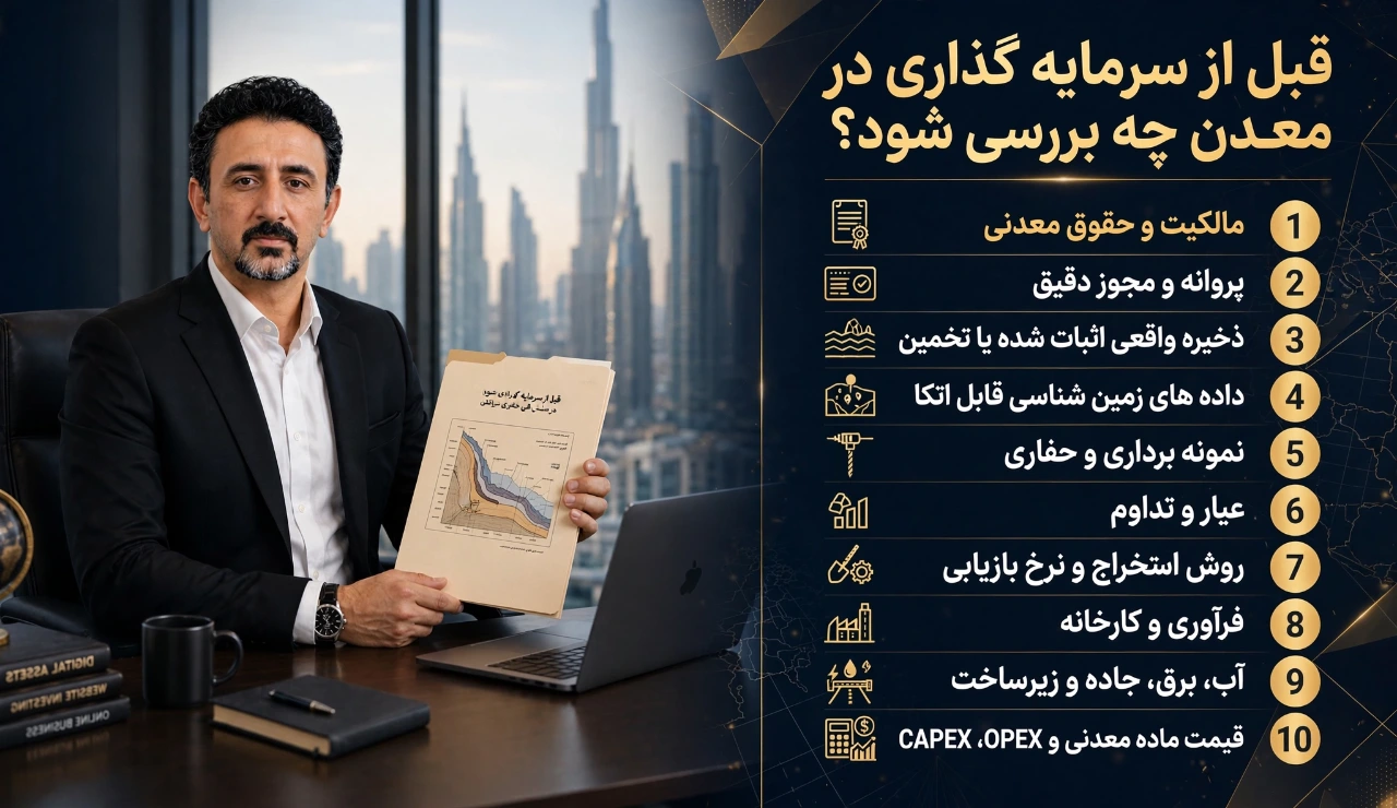 چگونه یک فرصت سرمایه گذاری در معدن را بررسی کنیم؟